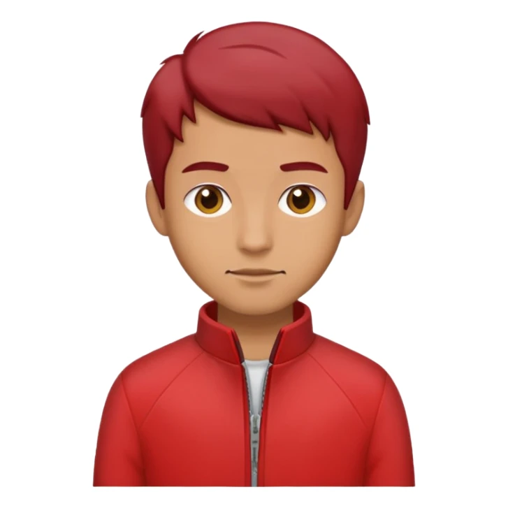 The guy in the red jacket with the potty hairstyle sticker