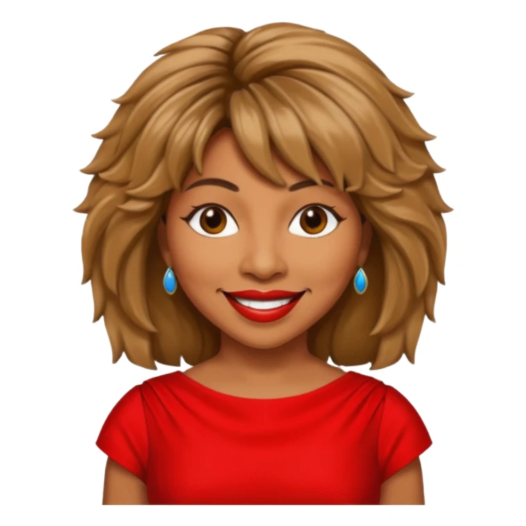 Tina Turner red dress sticker