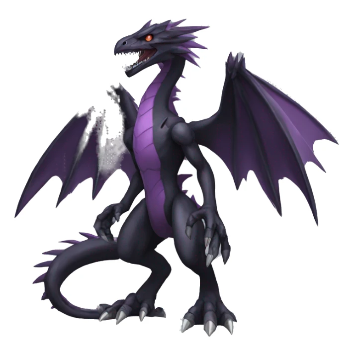  Cool Edgy Black Digimon-Fakemon-Raptor-Genesect-Dragon full body sticker