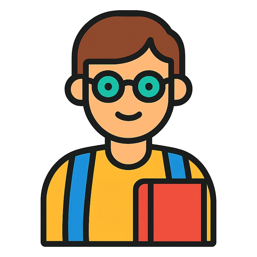 A student male sticker