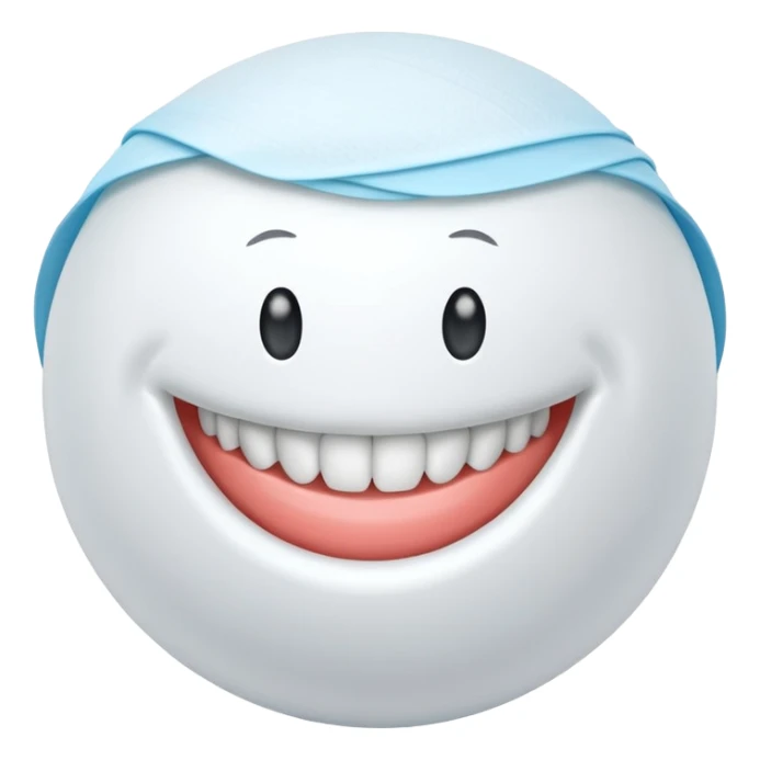 A ball of white dental floss  sticker