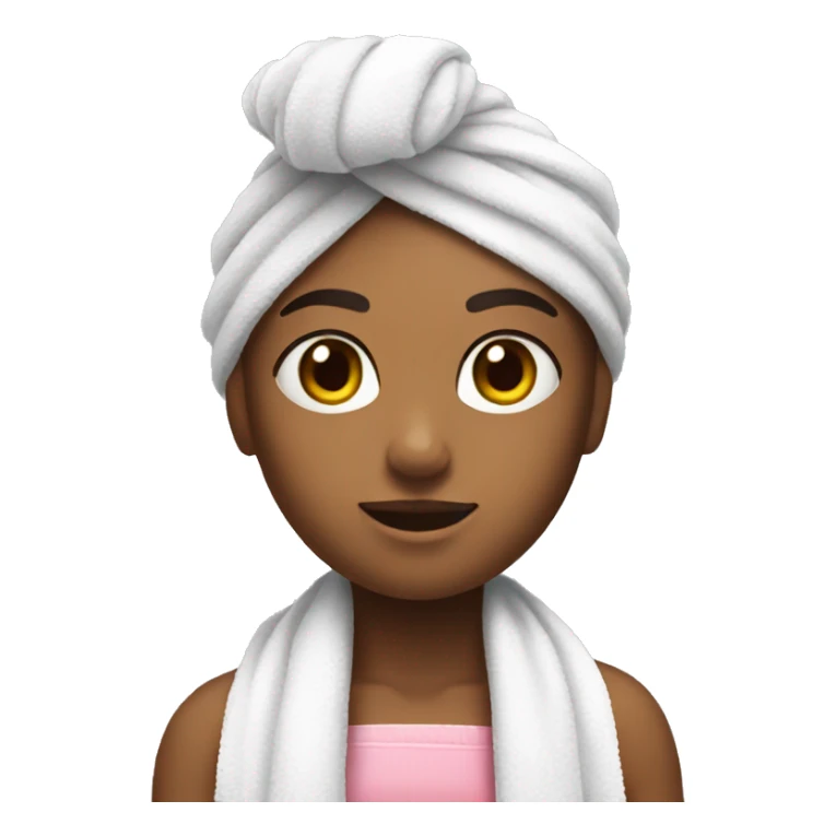 girl with towel on hair playing nintendo switch sticker