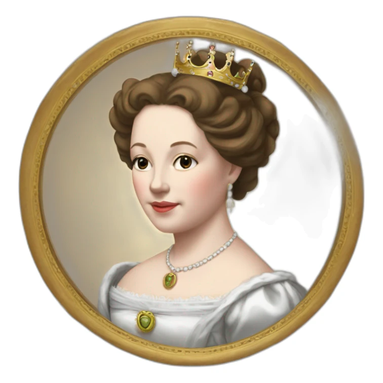 Queen Angelica II Birth 11. 03. 1843 Dead 04. 12. 1953 sticker