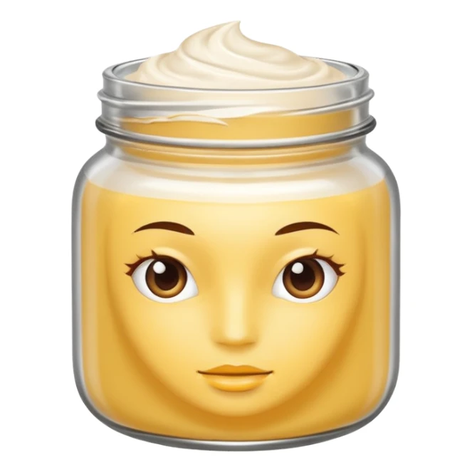 hair mask in a jar without face, only the white product  sticker