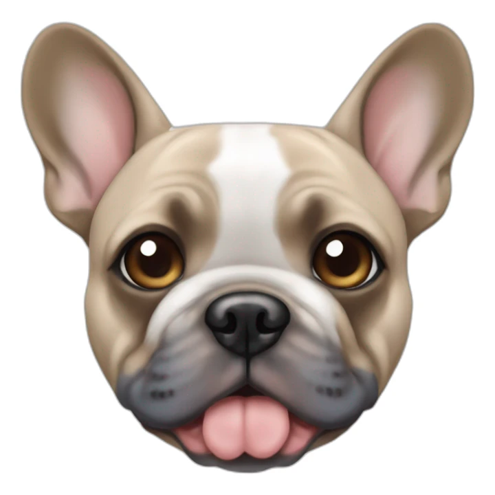 merle frenchie with one blue eye and one brown eye sticker