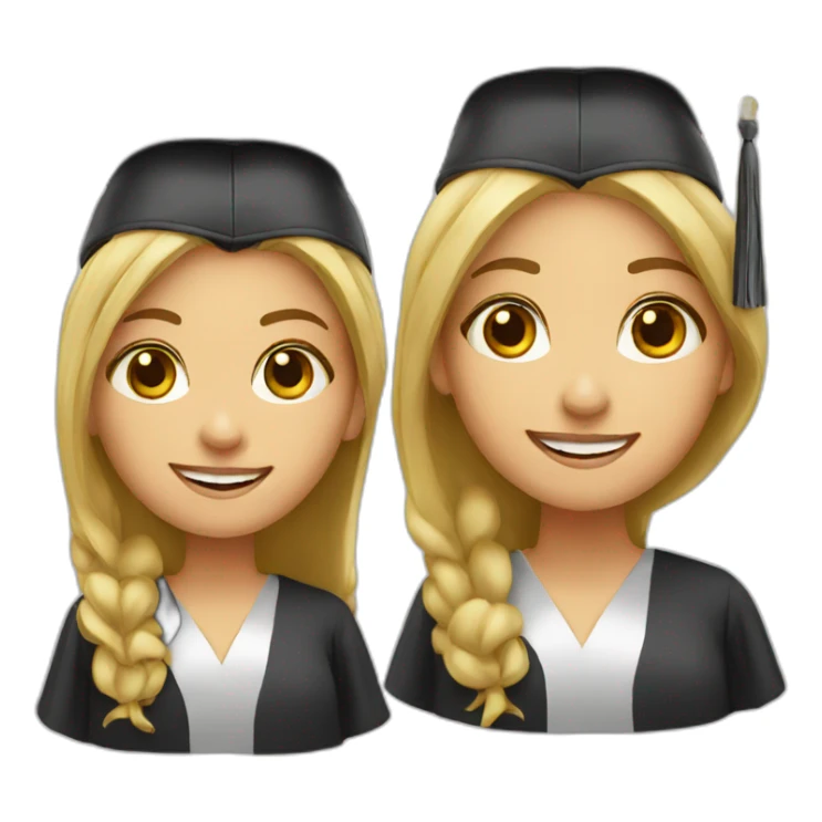 graduate girl sticker