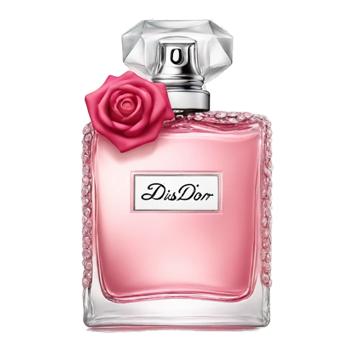 miss dior rose and roses bottle sticker