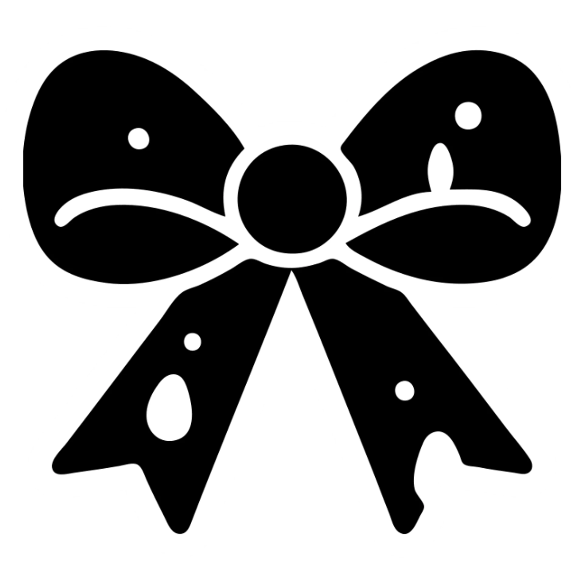 pink ribbon bow with blood stains sticker