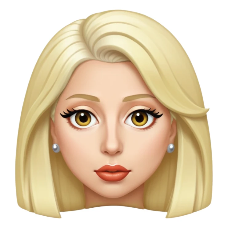 Lady Gaga in blond hair  sticker