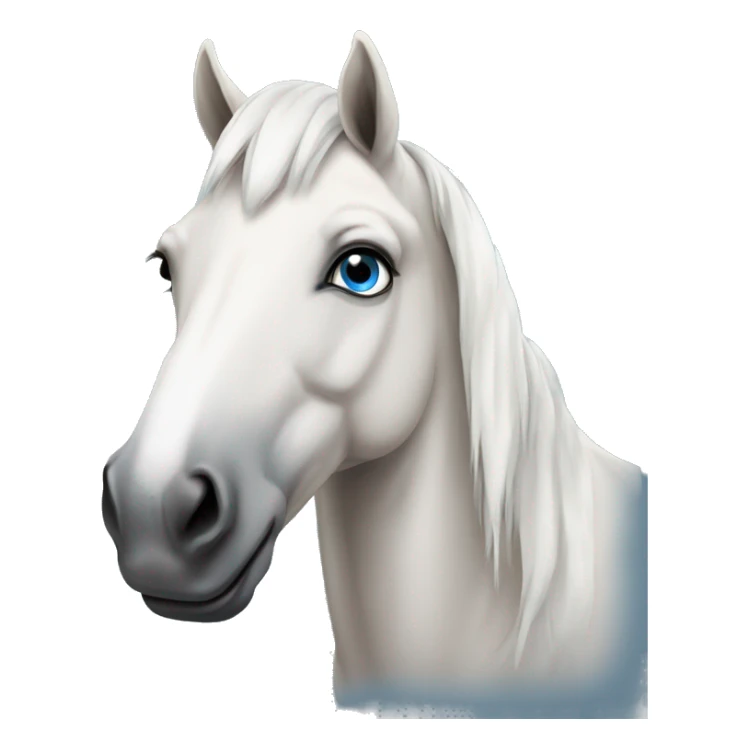 Noriker horse portrait with blue eyes sticker