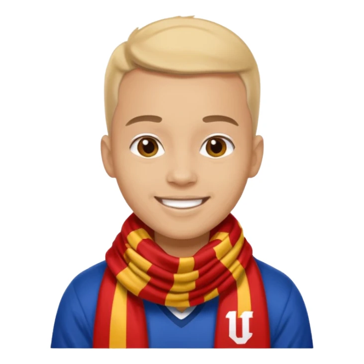 sports Fan with Team Scarf sticker