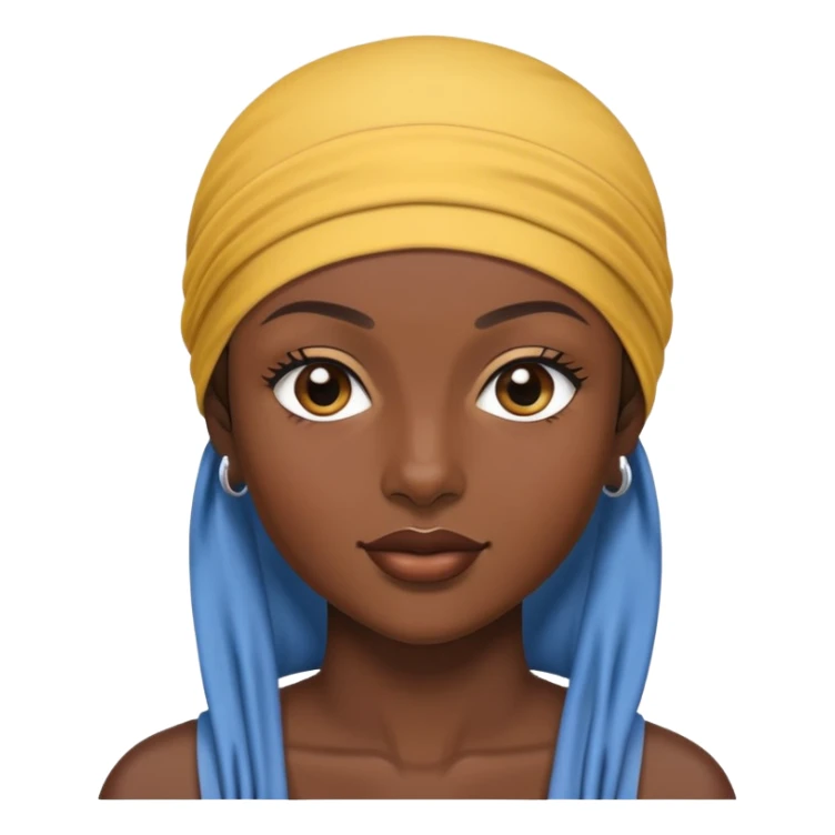 Woman wearing durag sticker