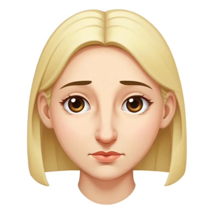 woman bowing on a giant nose sticker