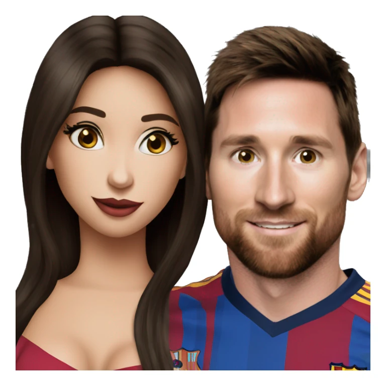 georgina kiss  messi sticker