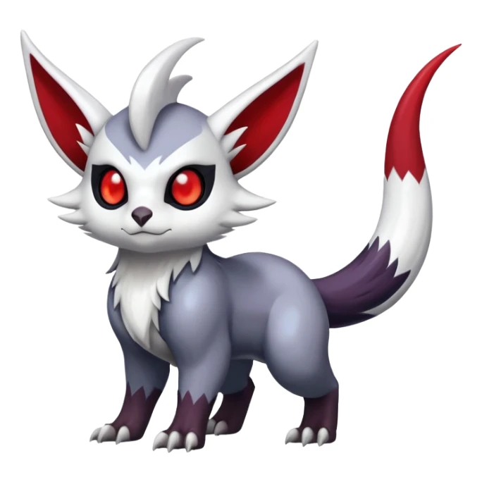 Shiny Furret-Absol-Noivern-Hybrid (Full body) sticker