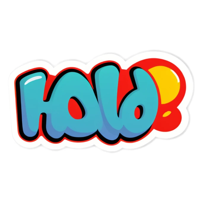 Hola  sticker