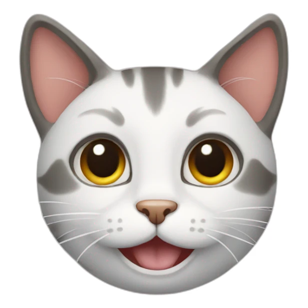 Cat smiling sticker