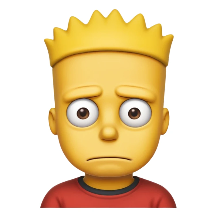 Bart Simpson lobotomy sticker