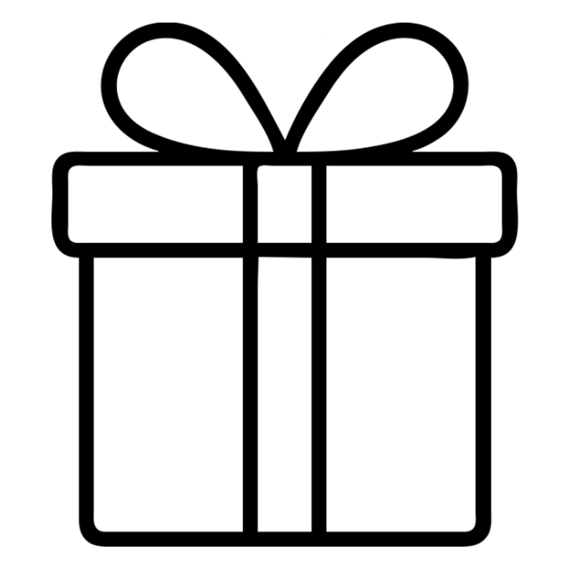gift box icon, simple and clear, minimal details, suitable for use as an app icon sticker