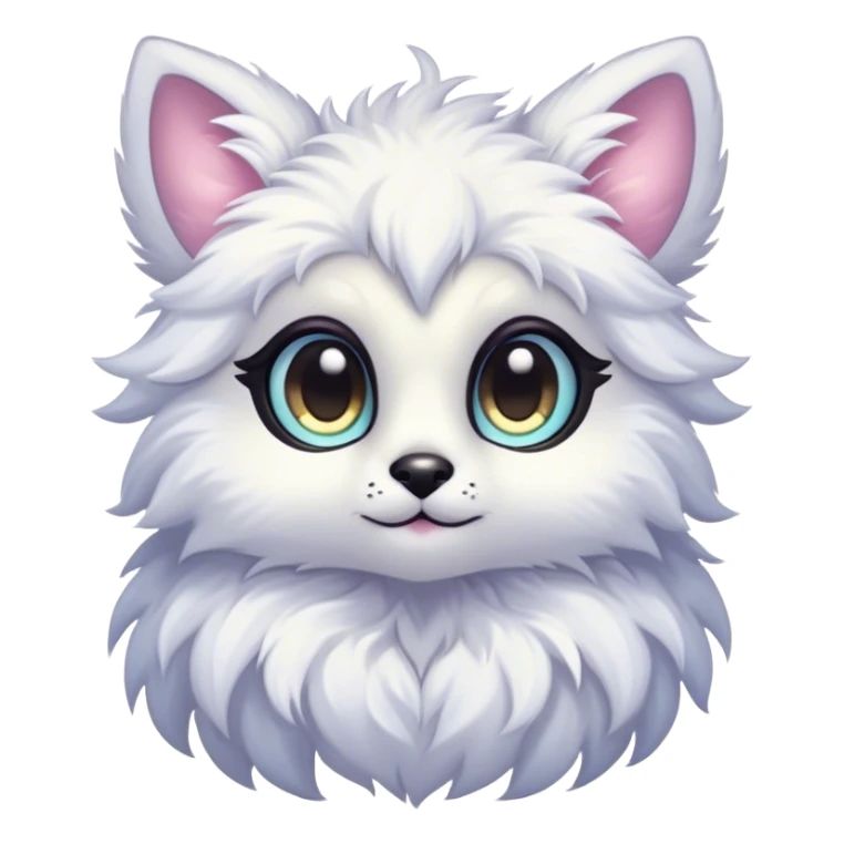 Kawaii bright fantasy ethereal anthro fursona animal sticker