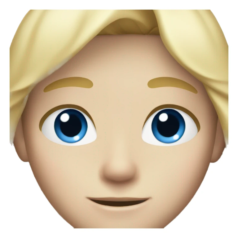 Blonde  haired boy with blue eyes and blonde freckles sticker
