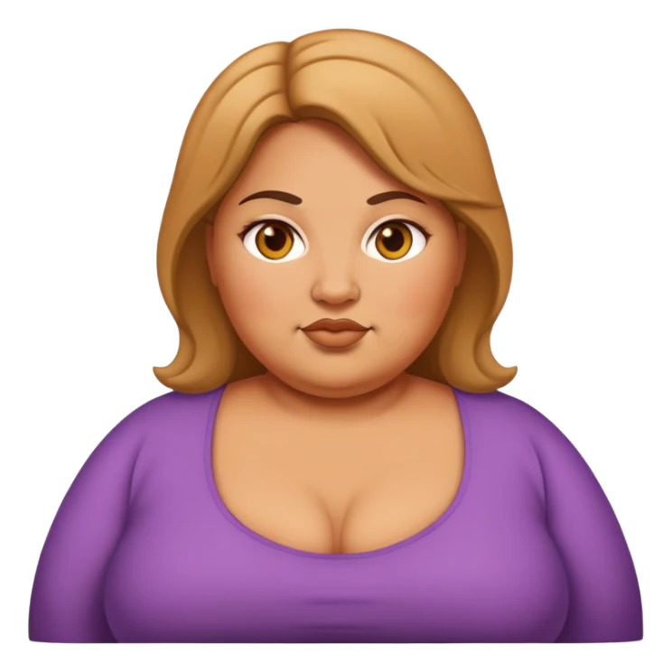 fat wide woman  sticker