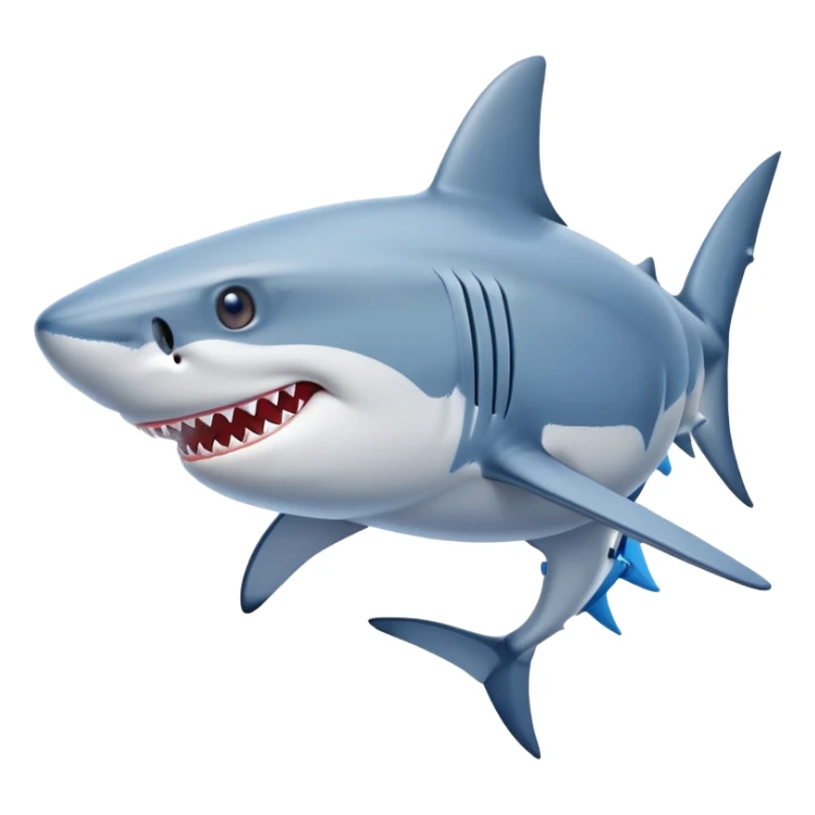 Shark whit blue nike shoses  sticker