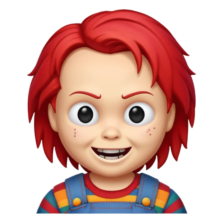 Un emojin de chuky sticker