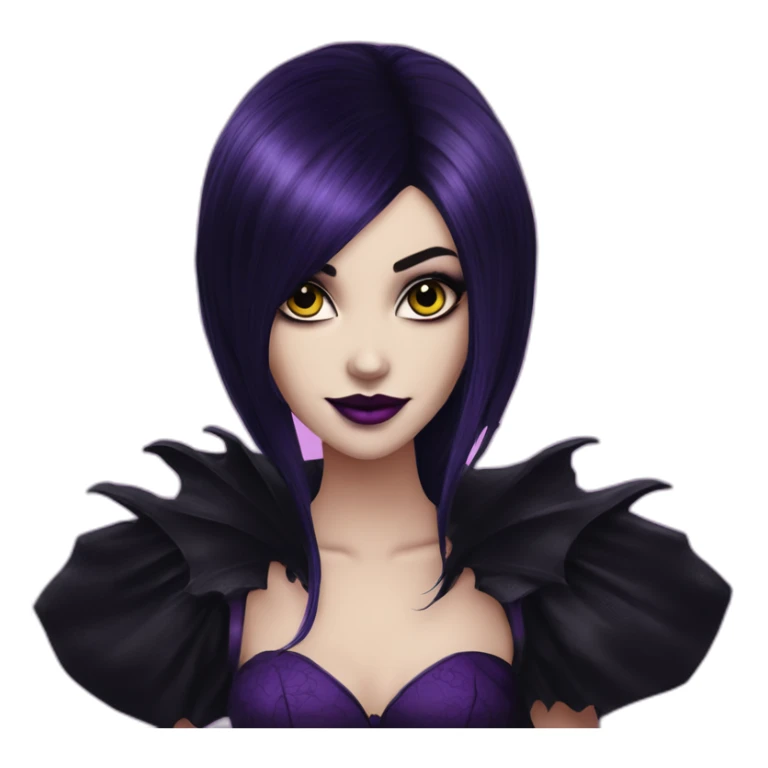 Elissabat-vampire-monsterhigh-goth-romantic-bangshair sticker