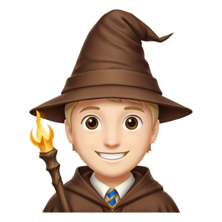 créer moi un emoji de moi en magicien de l'ecole de pouddlard sticker