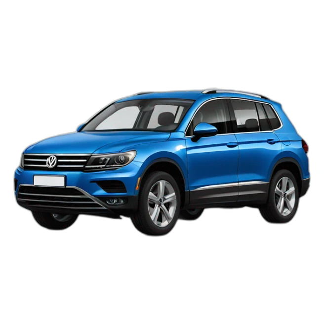 Tiguan volkswagen blue sticker