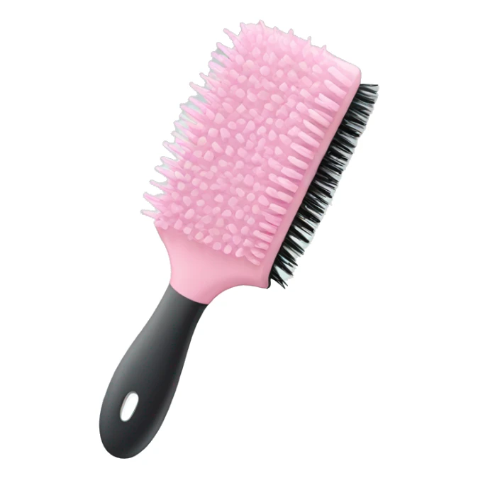 Pastel pink hair brush sticker
