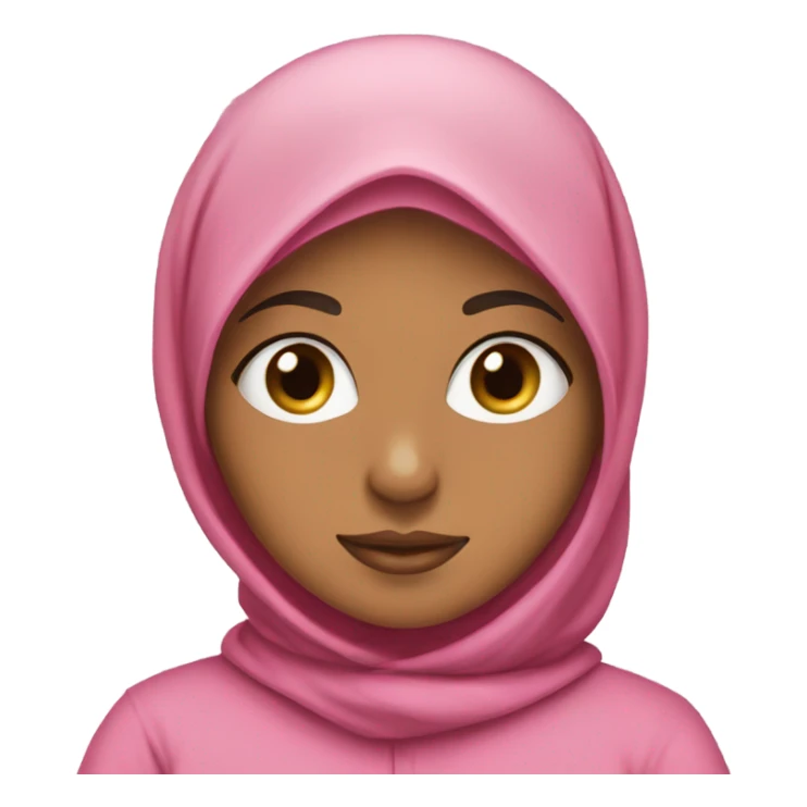 hijabi in a pink hoodie sticker