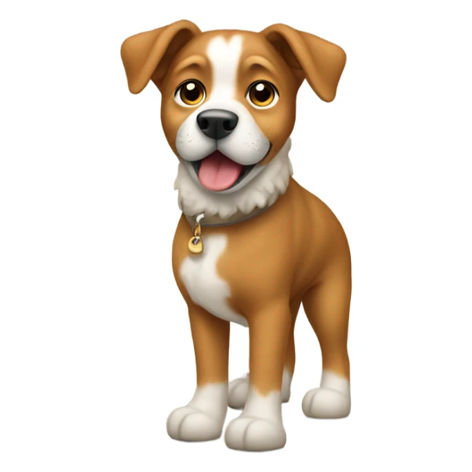 Dog wearing Tazz Uggs sticker