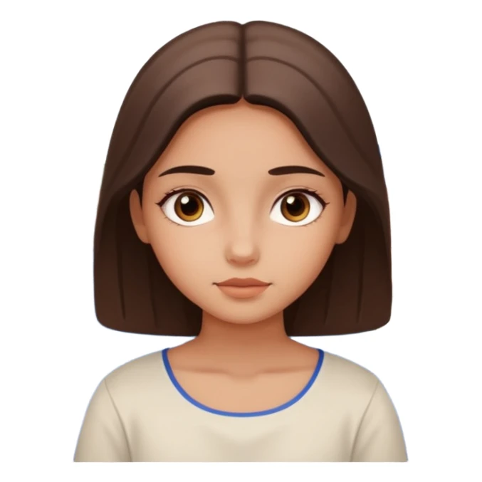 santorini girl face sticker