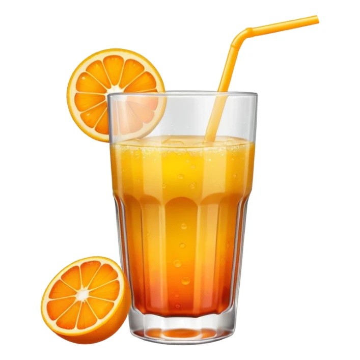 juice, colors yellow,orange,forest fruits sticker