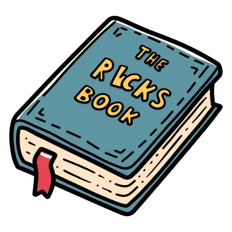 large encyclopedia book with gold lettering sticker