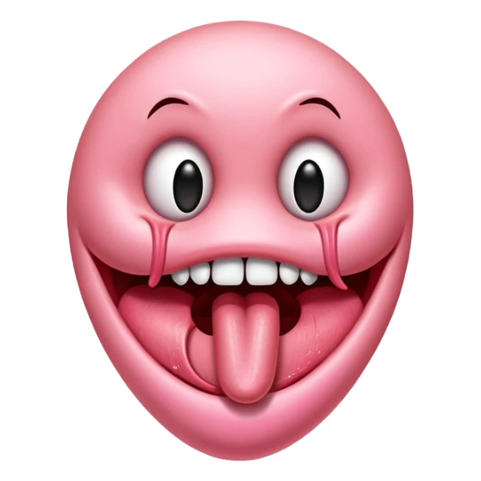 Une langue tendue avec inscrit 99 dessus sticker