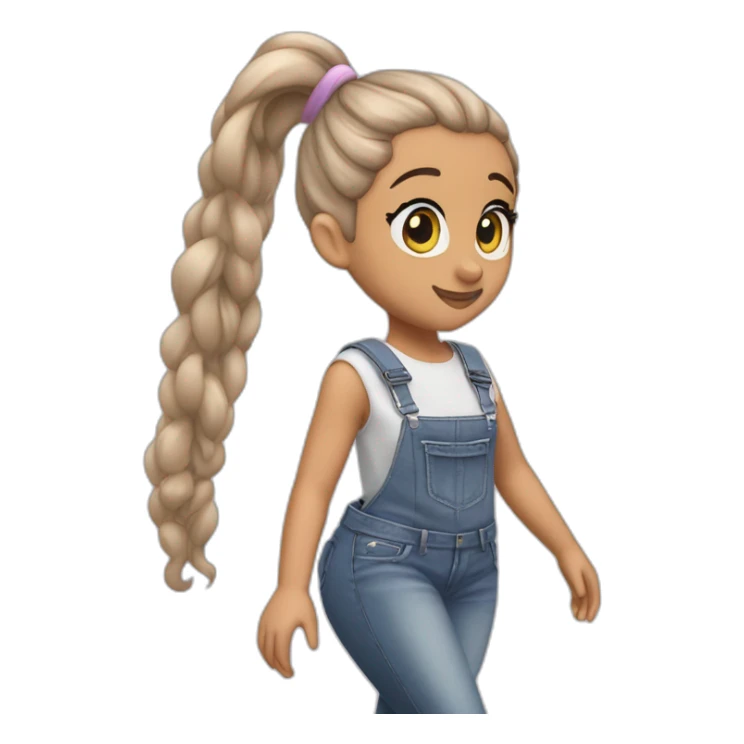 Ariana Grande at the sweetener world tour and her ponytail sticker