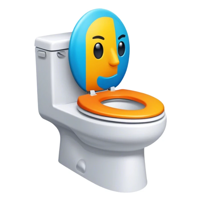 skibidi toilet sigma man sticker