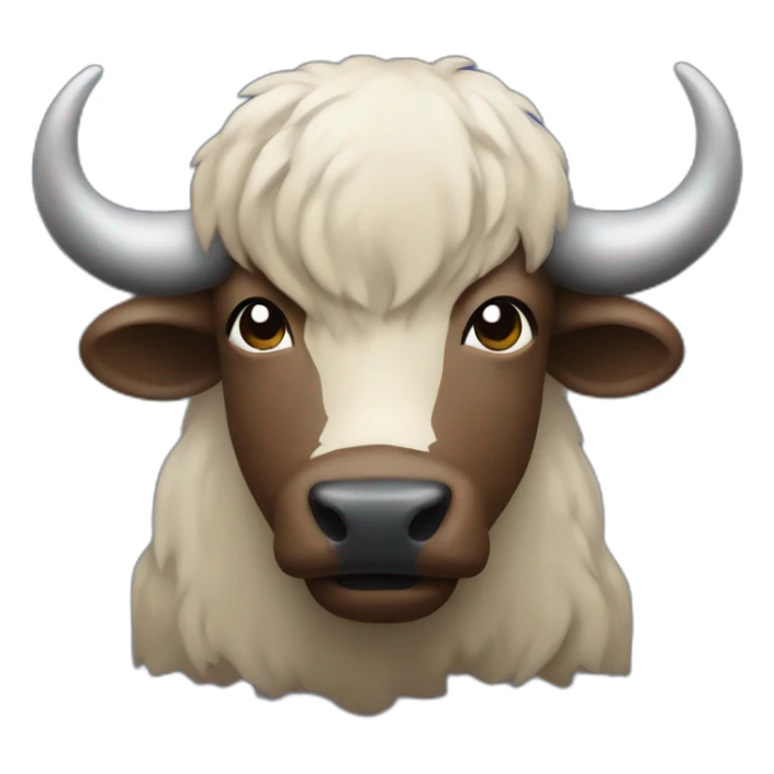 a buffalo wearing a buffalo bills shirt sticker