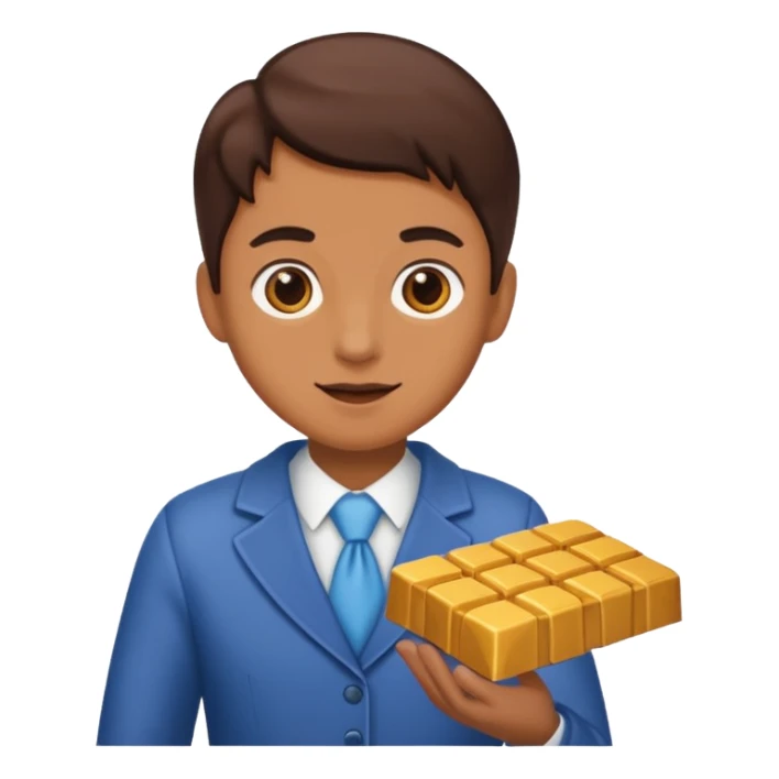 a person going to buy chocolate sticker