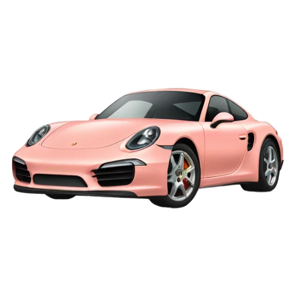 light salmon pink porsche full body  sticker