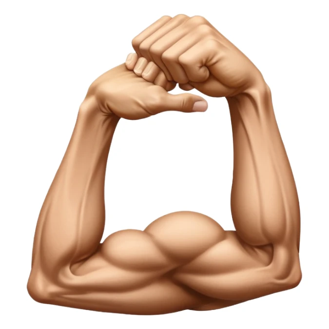 skinny arm flexing its muscle sticker