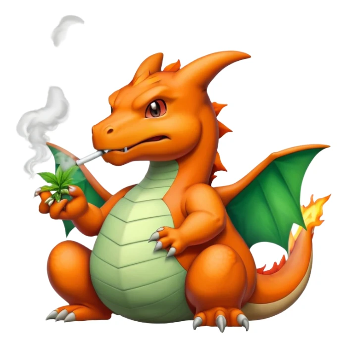 Pokémon smoking weed sticker