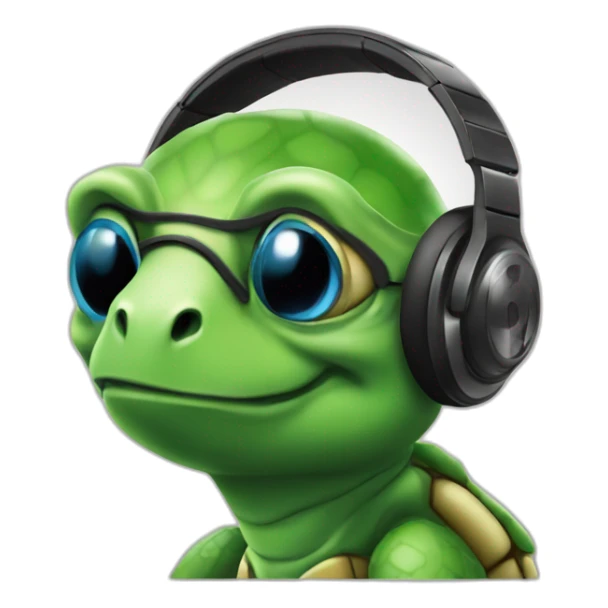 dj turtle sticker
