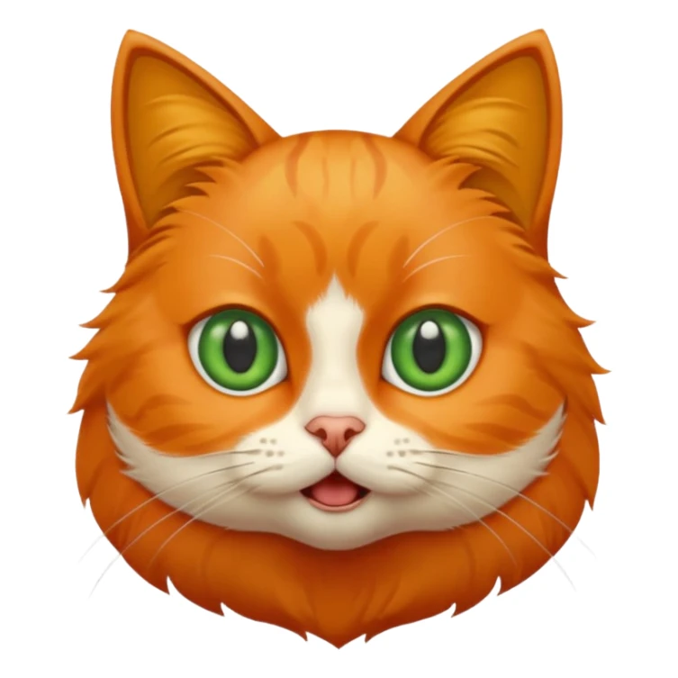 A cat with an emotion of shock sticker