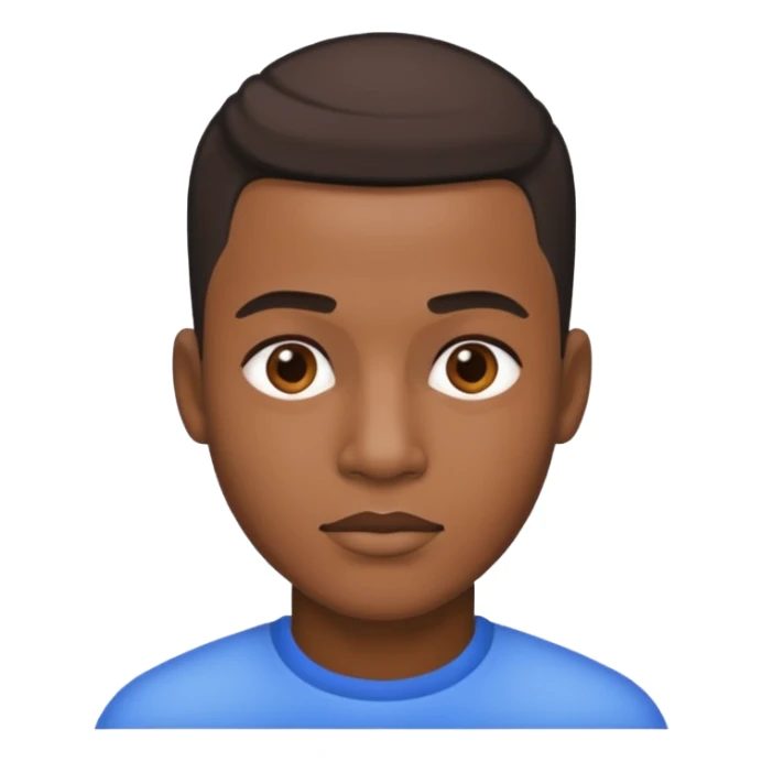 Black guy with taper fade sticker