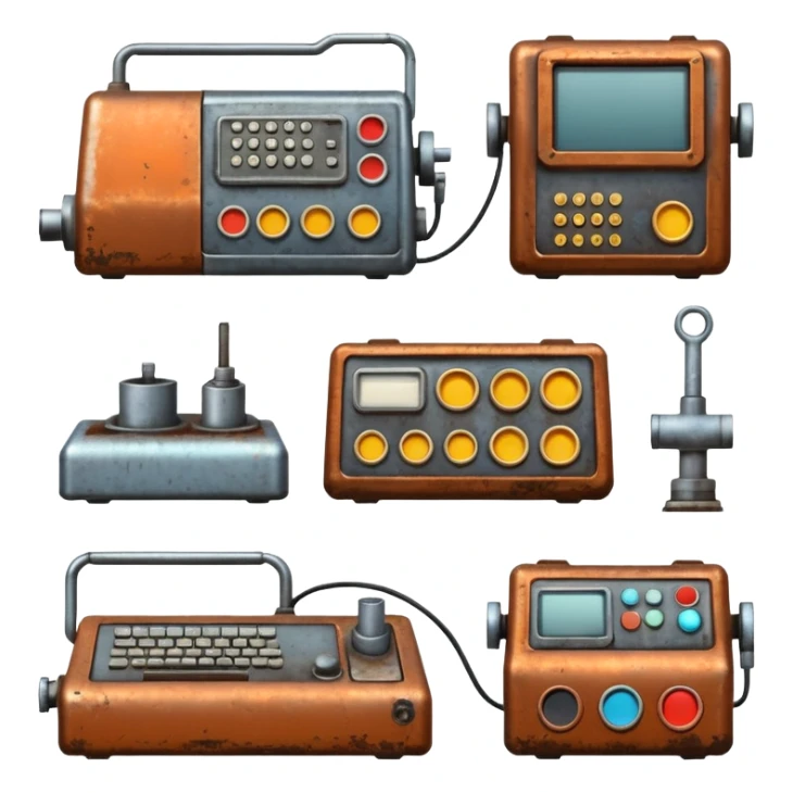 1980s machinery and equipment sticker