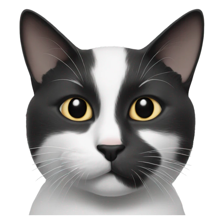 Black and white cat, like Felix  sticker